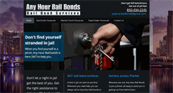 Desktop Screenshot of anyhourbailbonds.com